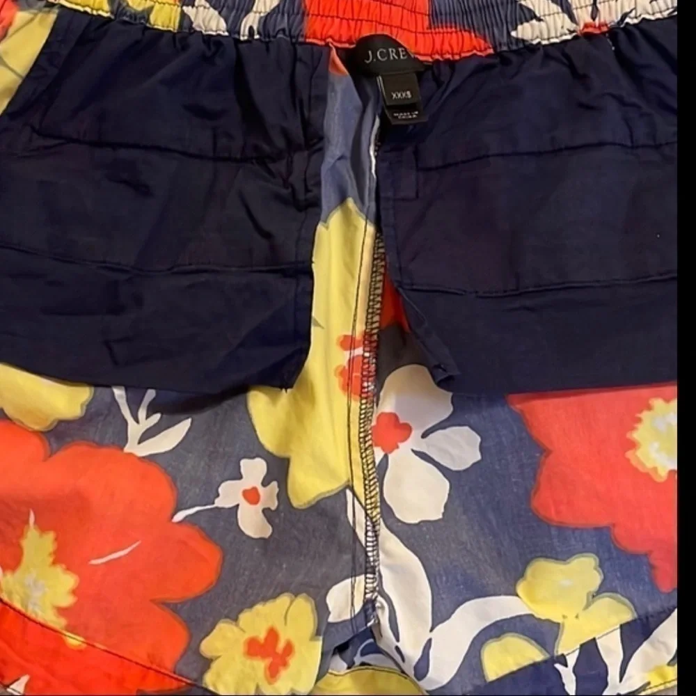 J. Crew Shorts Easy Tropical Print Floral Sz. XXXS